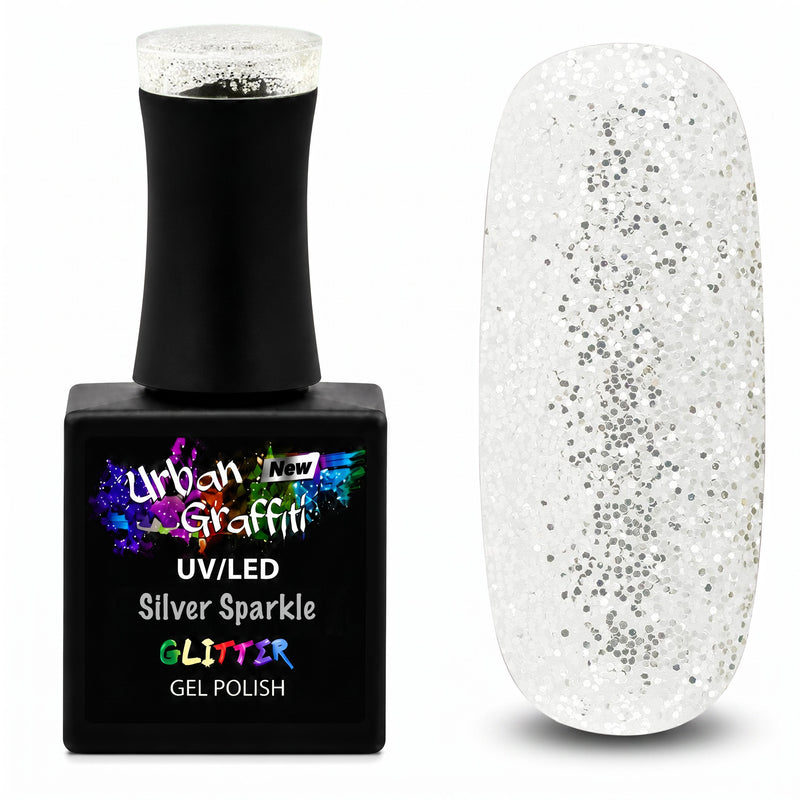 Silver Sparkle - UGGP-A0293 Urban Graffiti gélový lak 15ml